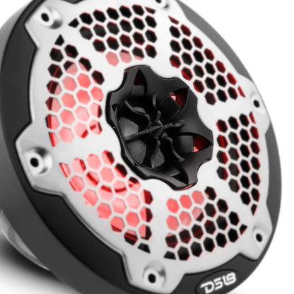 NXL 6.5" 2-Way Coaxial Marine Speaker With LED RGB Lights 100 Watts Rms 4-Ohm -Black