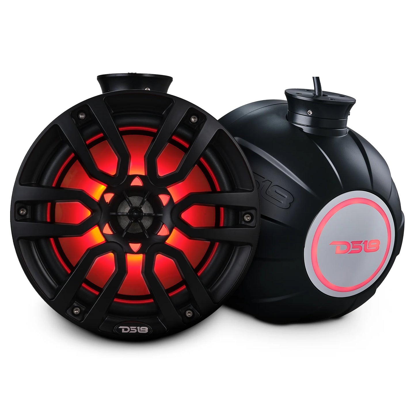 NXL 8" Pod 375W Speaker with Integrated RGB LED Lights (Pair) - Perfect for Jet Skis