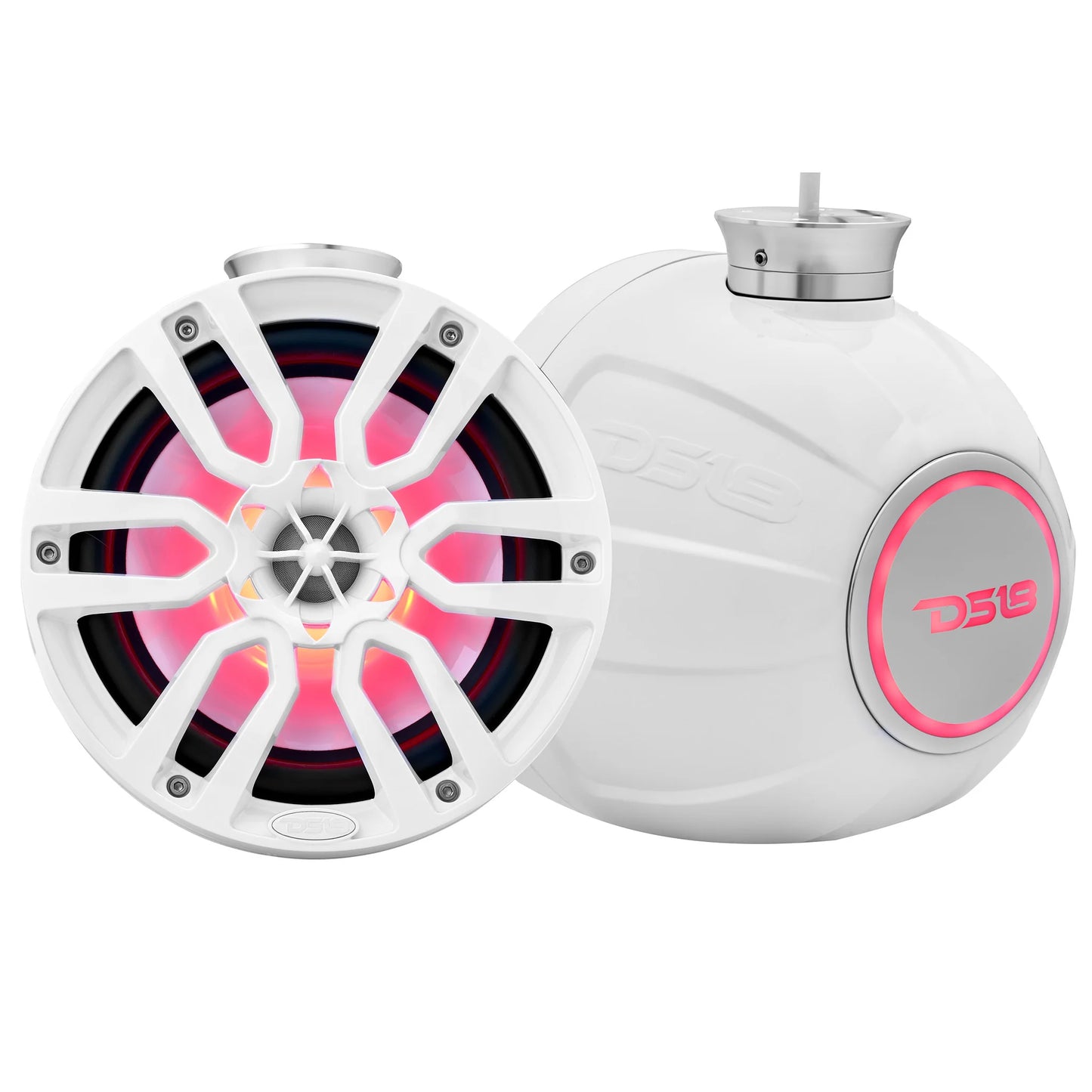 NXL 8" Pod 375W Speaker with Integrated RGB LED Lights (Pair) - Perfect for Jet Skis