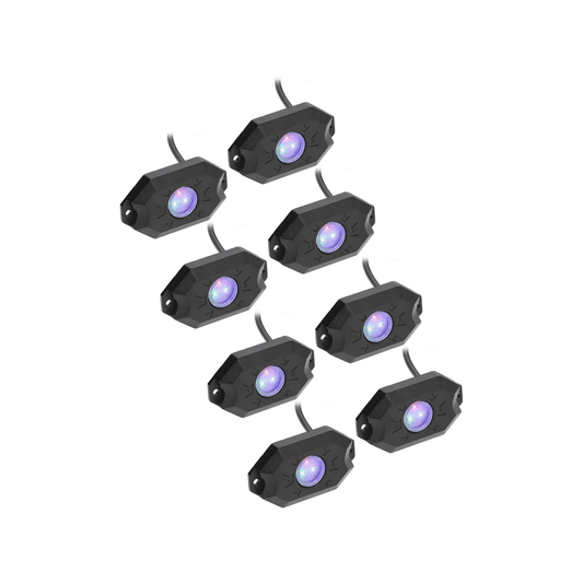 LED Rock Light Kit 8 Piece