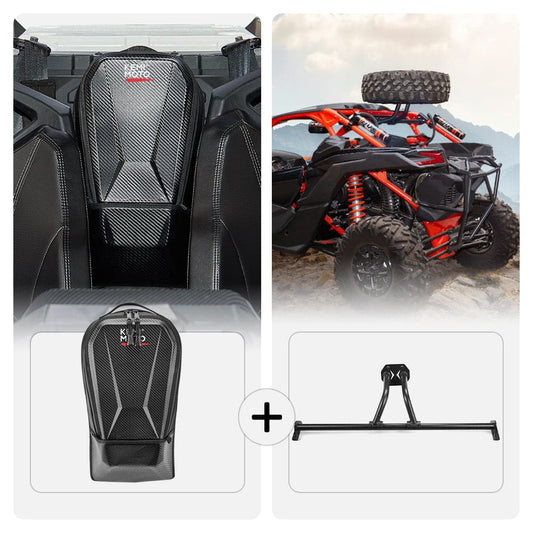 Center Storage Bag & Spare Tire Mount For Can-Am Maverick X3 MAX