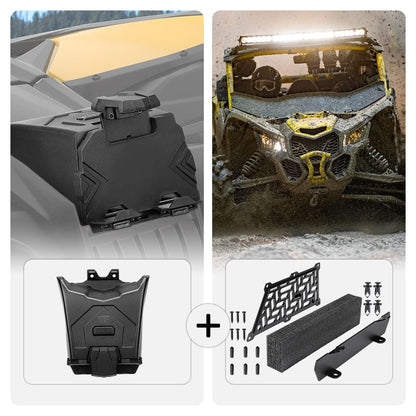 Navigation Storage Box and Holder & Noise Reduction Kit Fit Can-Am Maverick X3