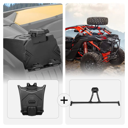 Tablet Holder & Spare Tire Carrier Fit Can-Am Maverick X3