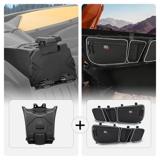 Tablet Holder & Front Door Storage Bags for Can-Am Maverick X3 MAX