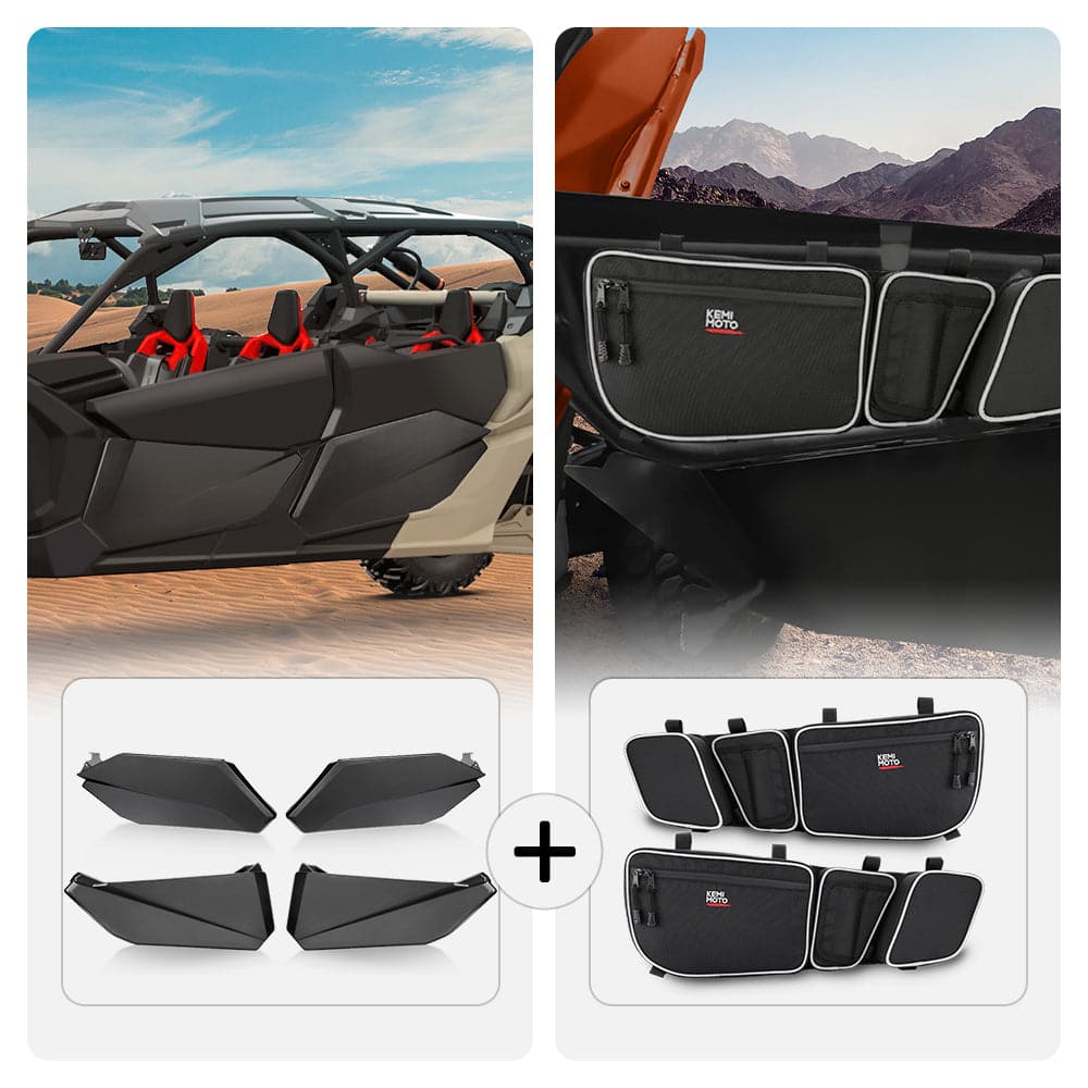 Lower Doors Panels & Door Strorage Bags For Can-Am Maverick X3 MAX