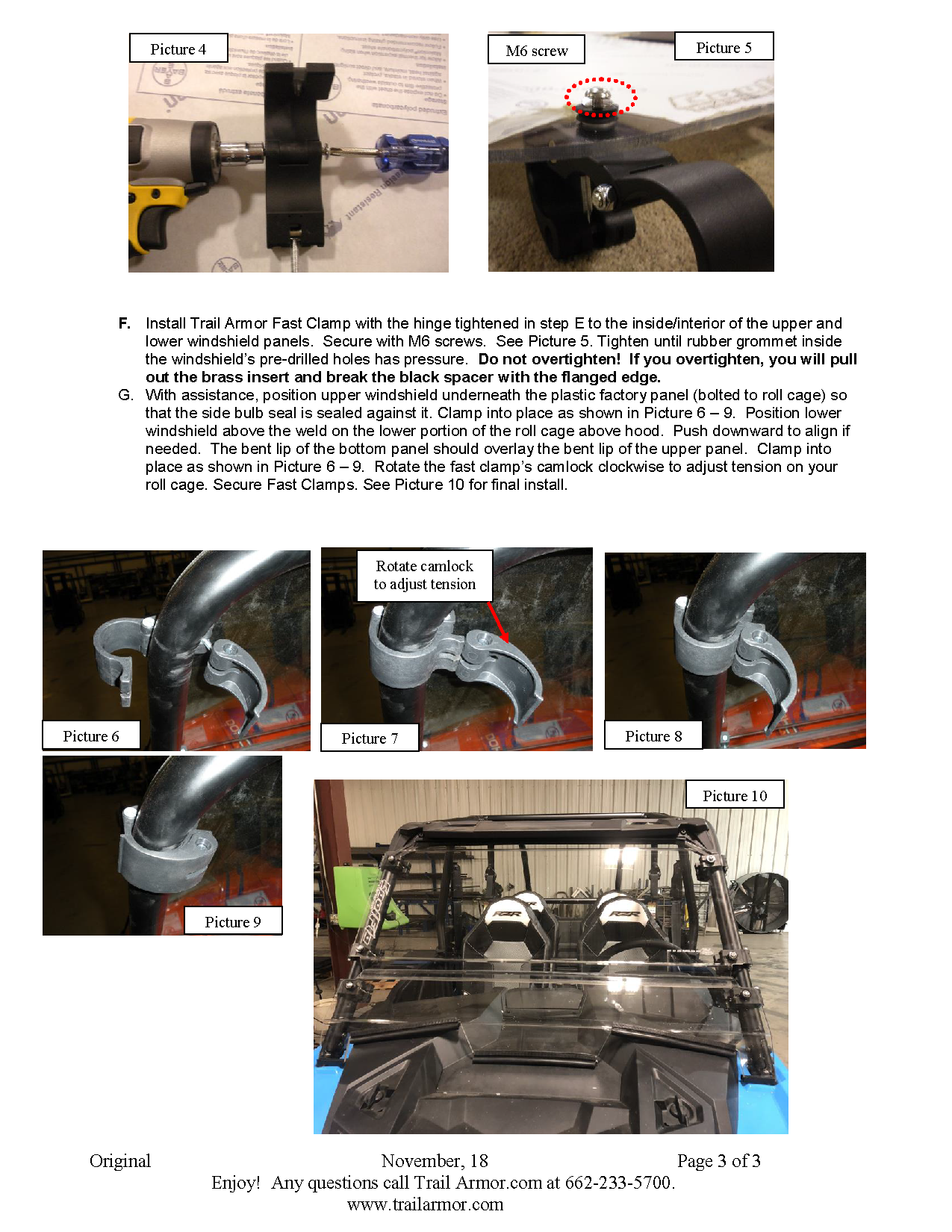 Trail Armor 2019 - 2023 RZR XP 1000, 2019 - 2021 RZR XP Turbo EPS, 2019 - 2021 RZR 4 XP Turbo EPS, 2019 -2023 RZR 4 XP 1000, 2023 RZR XP 1000 Ultimate CoolFlo Windshield