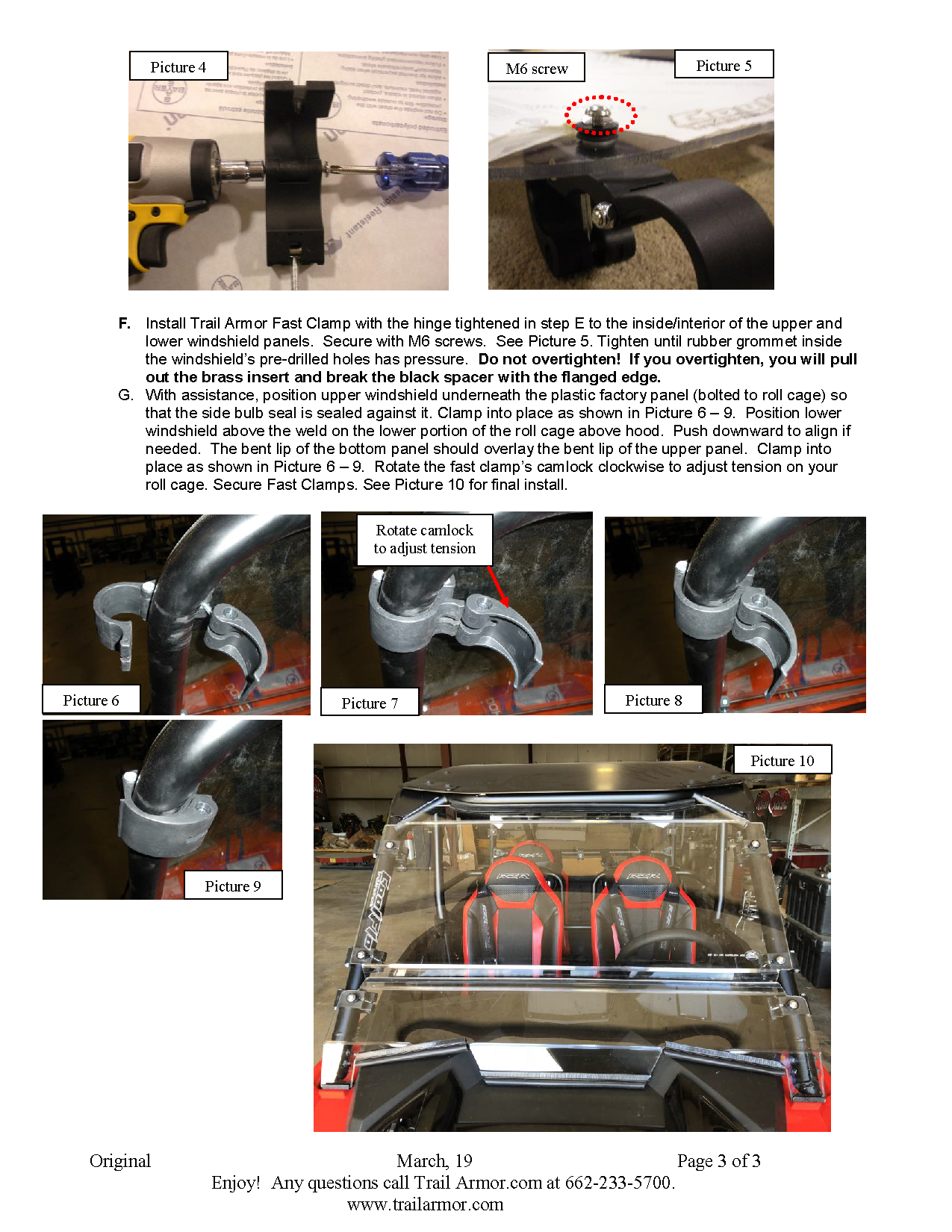 Trail Armor Polaris RZR XP 1000 Turbo S, RZR Turbo S Velocity, RZR 4 XP 1000 Turbo S and RZR 4 Turbo S Velocity CoolFlo Windshield