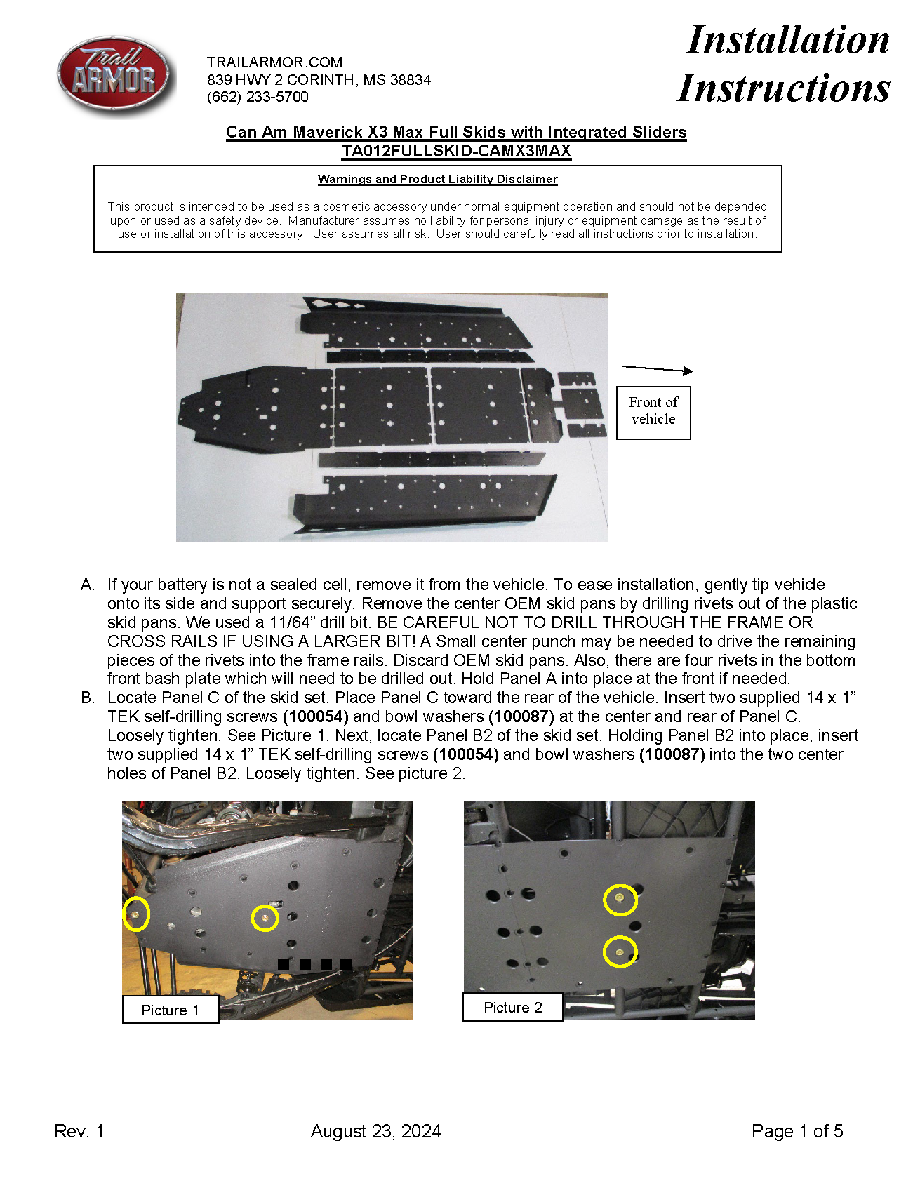 Trail Armor Can Am Maverick X3 Max Turbo,Turbo R,  DS Turbo, X DS Turbo R, DS Turbo RR, X RS Turbo R, X RS Turbo RR,X DS Turbo RR,X RS Turbo RR, X MR Turbo RR, X RC Turbo RR Full Skids