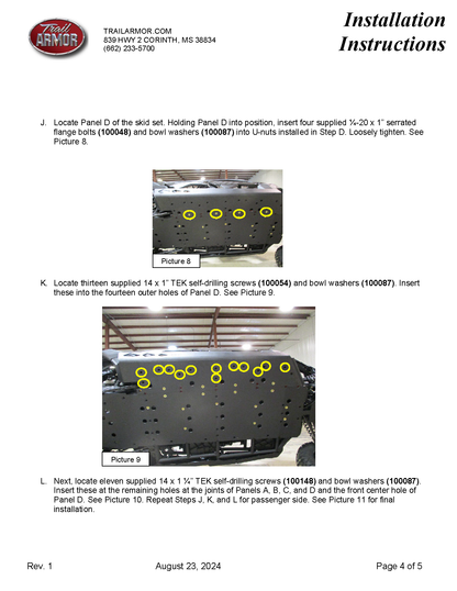 Trail Armor Can Am Maverick X3 Max Turbo,Turbo R,  DS Turbo, X DS Turbo R, DS Turbo RR, X RS Turbo R, X RS Turbo RR,X DS Turbo RR,X RS Turbo RR, X MR Turbo RR, X RC Turbo RR Full Skids