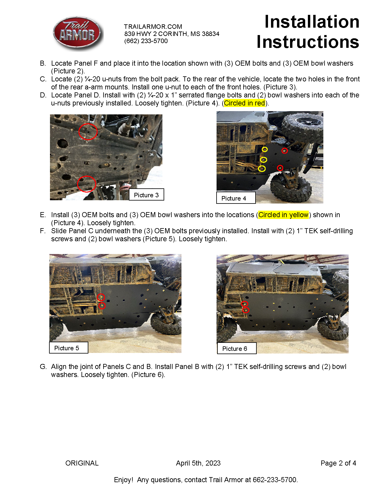 Trail Armor Polaris Ranger 1000 Crew Full Skids 2021 - 2022