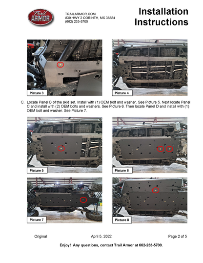 Trail Armor RZR Pro R 4 Full Skids with Standard or Trimmed Sliders