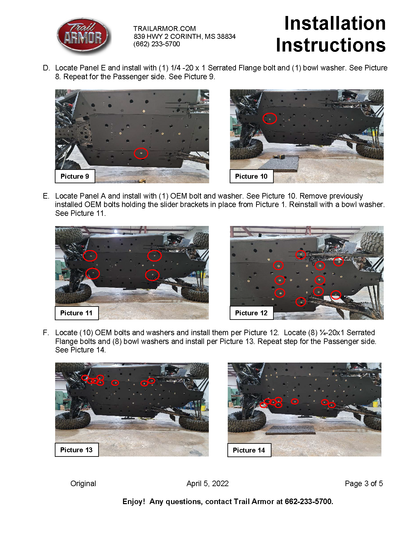 Trail Armor RZR Pro R 4 Full Skids with Standard or Trimmed Sliders