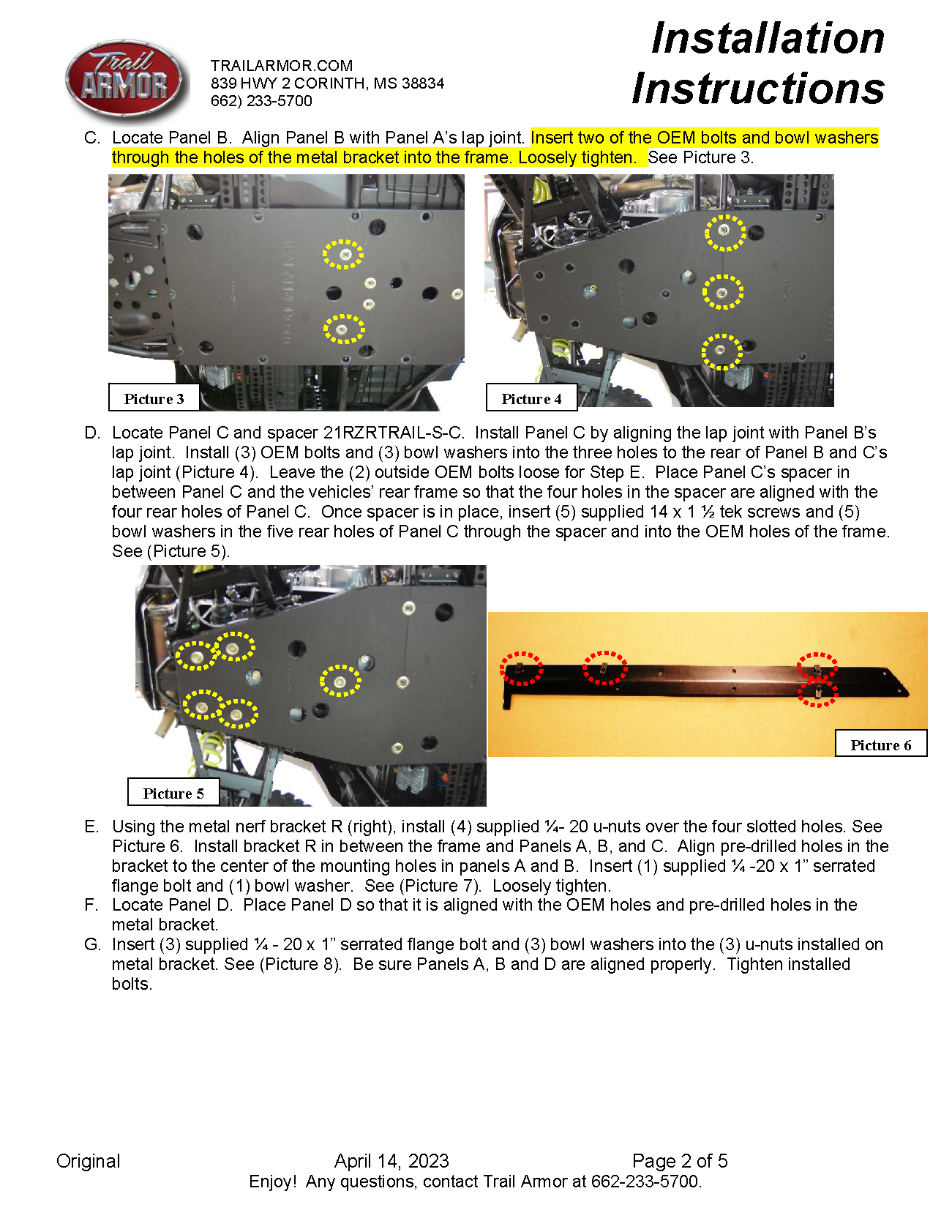 Trail Armor Polaris RZR Trail, Trail S 900 and Trail S 1000 Full Skids with Slider Nerfs or Trimmed for Polaris Kick Out Steel Rock Sliders 2021 - 2024