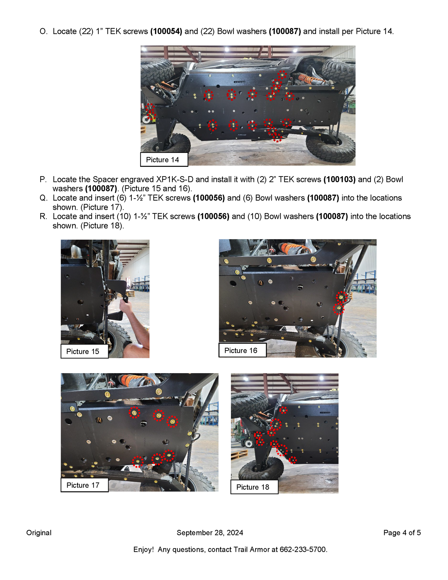 Trail Armor 2024 RZR XP 4 1000 (Sport, Premium, Ultimate) Full Skids with Slider Nerfs