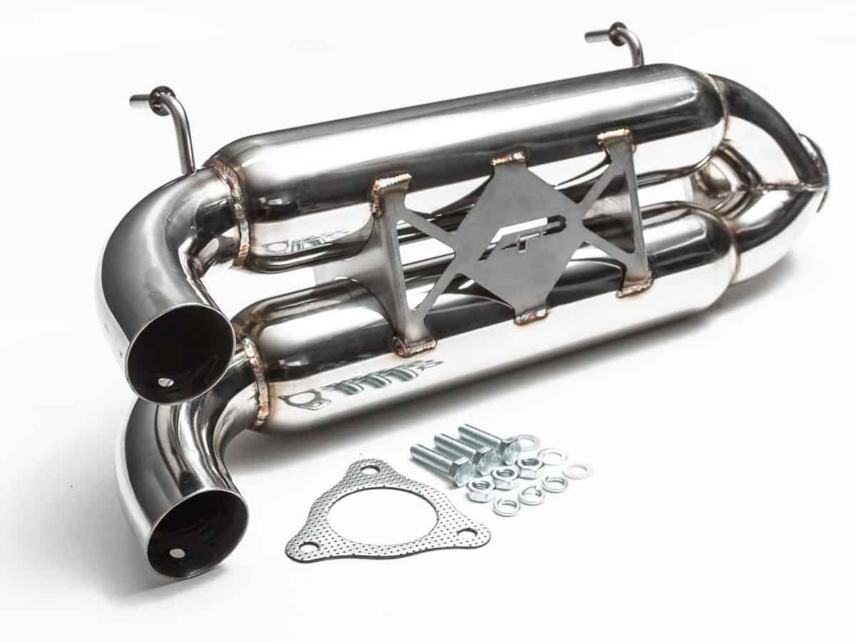 Agency Power Polaris RZR Turbo Exhaust System, Dual Tip