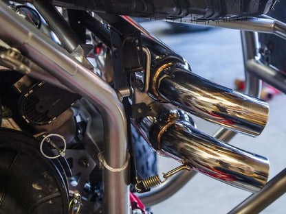 Agency Power Polaris RZR Turbo Exhaust System, Dual Tip