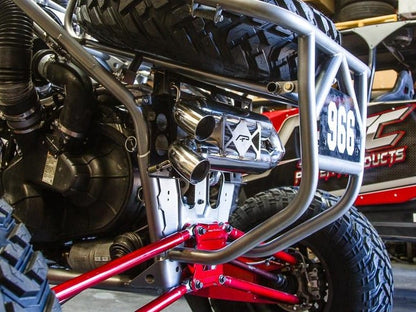 Agency Power Polaris RZR Turbo Exhaust System, Dual Tip