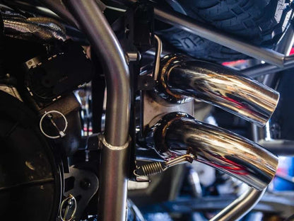 Agency Power Polaris RZR Turbo Exhaust System, Dual Tip