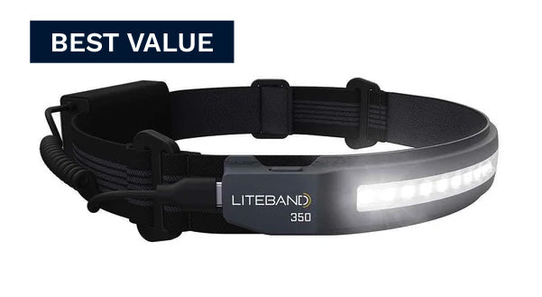 ACTIV 350 Lumen LED Wide Beam Rechargeable Headlamp - Carbon - Personal Lighting
