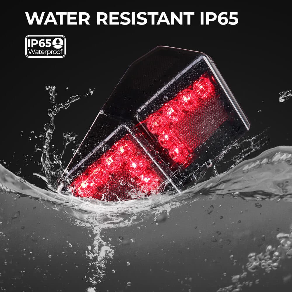 Adjustable Break Away Side Mirrors & Tail Light Polaris Ranger Fit 1000 XP/Crew