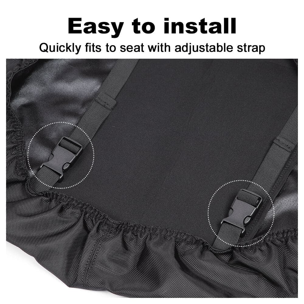 Adjustable Break Away Side Mirrors & UTV Waterproof Seat Cover Fit Polaris Ranger