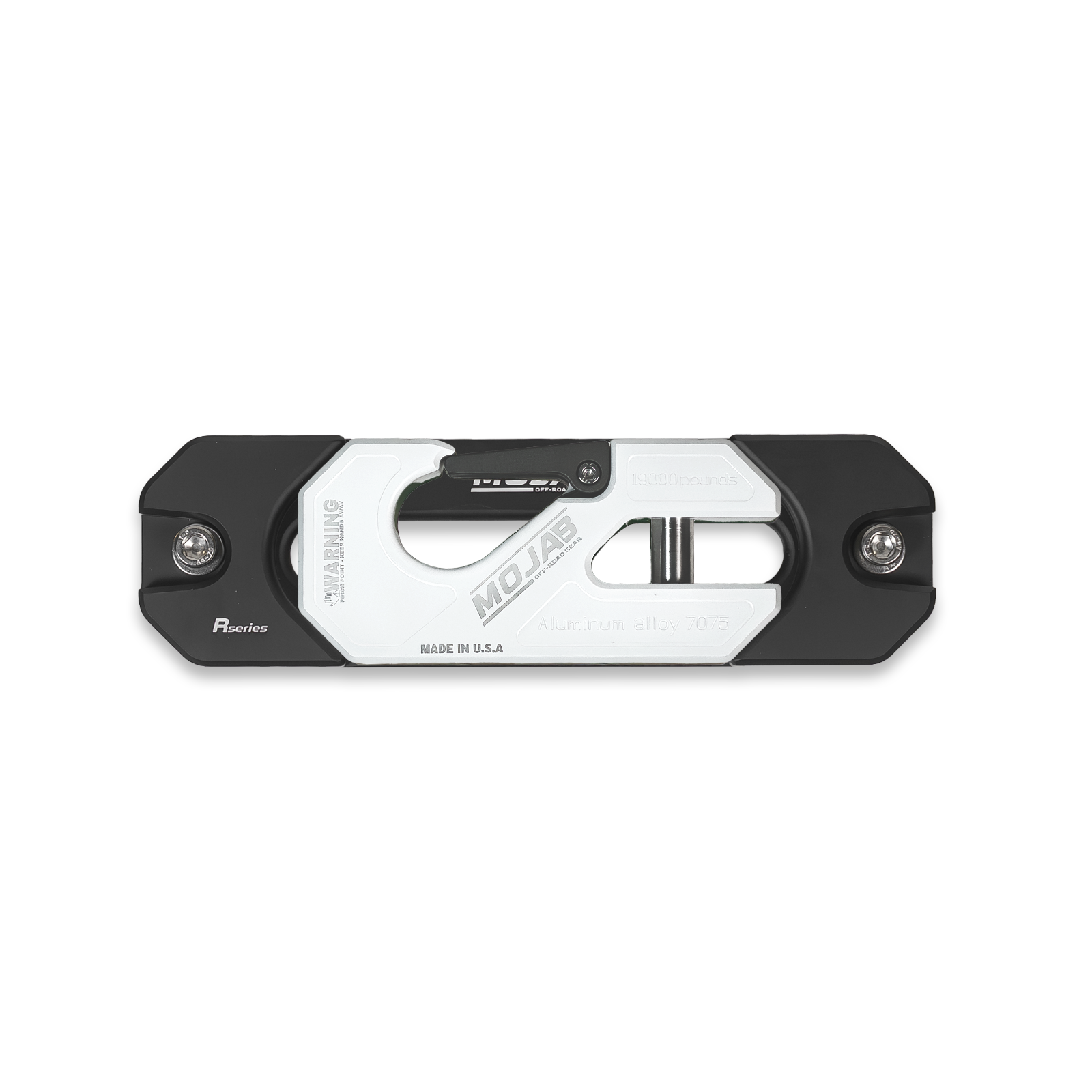 Aluminum Recessed Winch Shackle with Fairlead Kit.(LIFE TIME WARRANTY*) - White - Winch Shackle