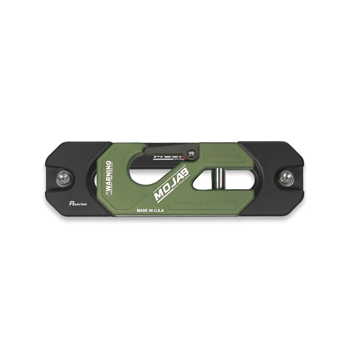 Aluminum Recessed Winch Shackle with Fairlead Kit.(LIFE TIME WARRANTY*) - Crocodile Green - Winch Shackle