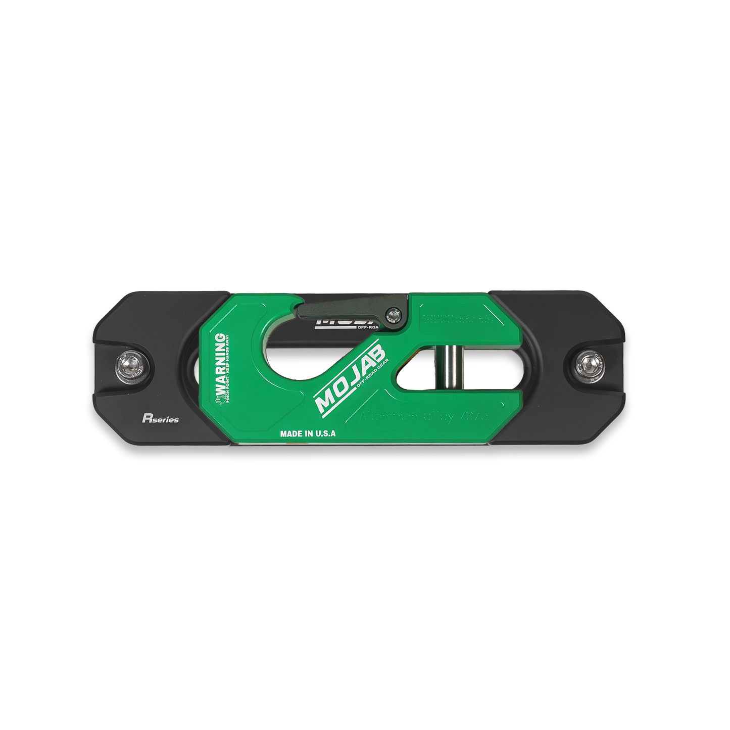 Aluminum Recessed Winch Shackle with Fairlead Kit.(LIFE TIME WARRANTY*) - Green - Winch Shackle