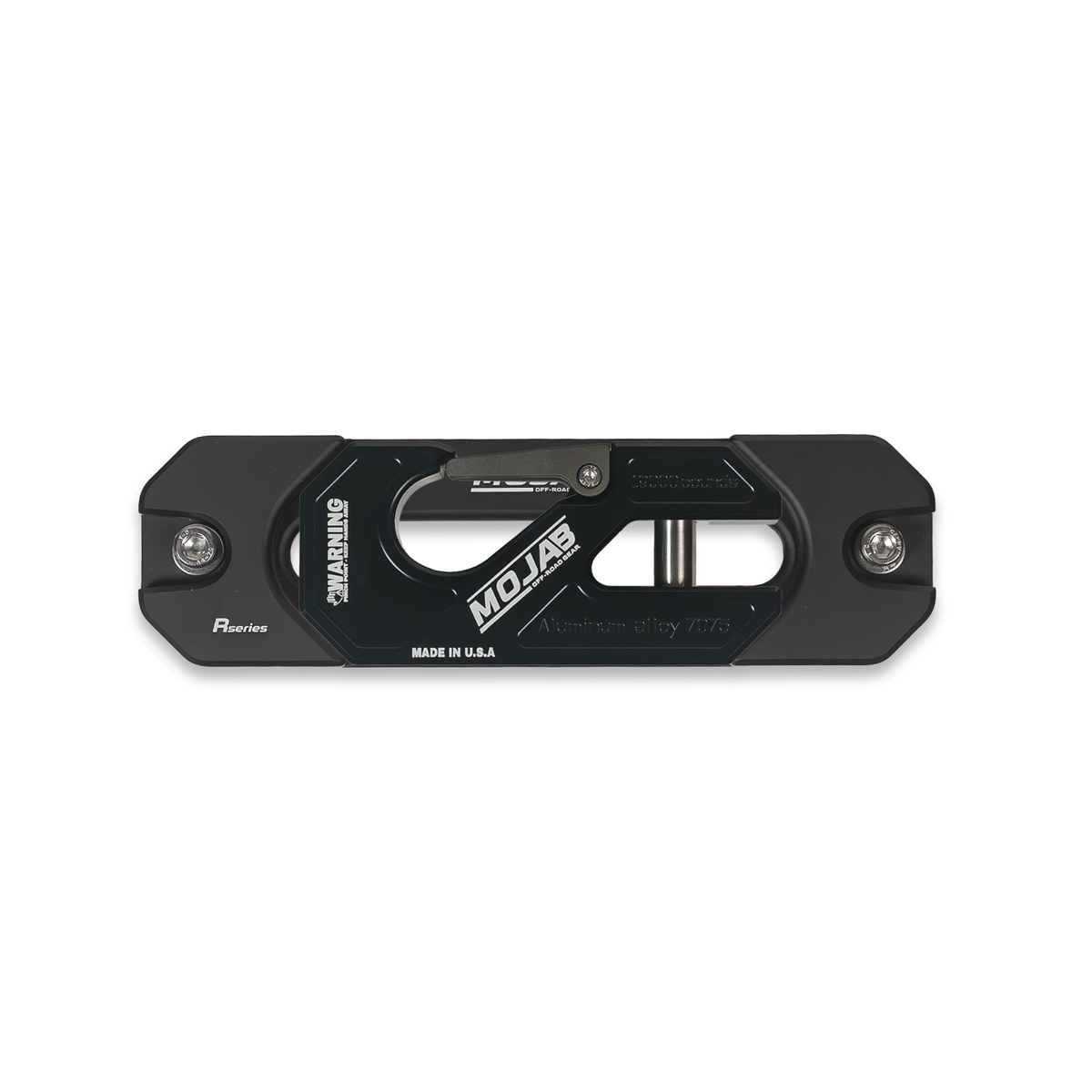 Aluminum Recessed Winch Shackle with Fairlead Kit.(LIFE TIME WARRANTY*) - Black - Winch Shackle