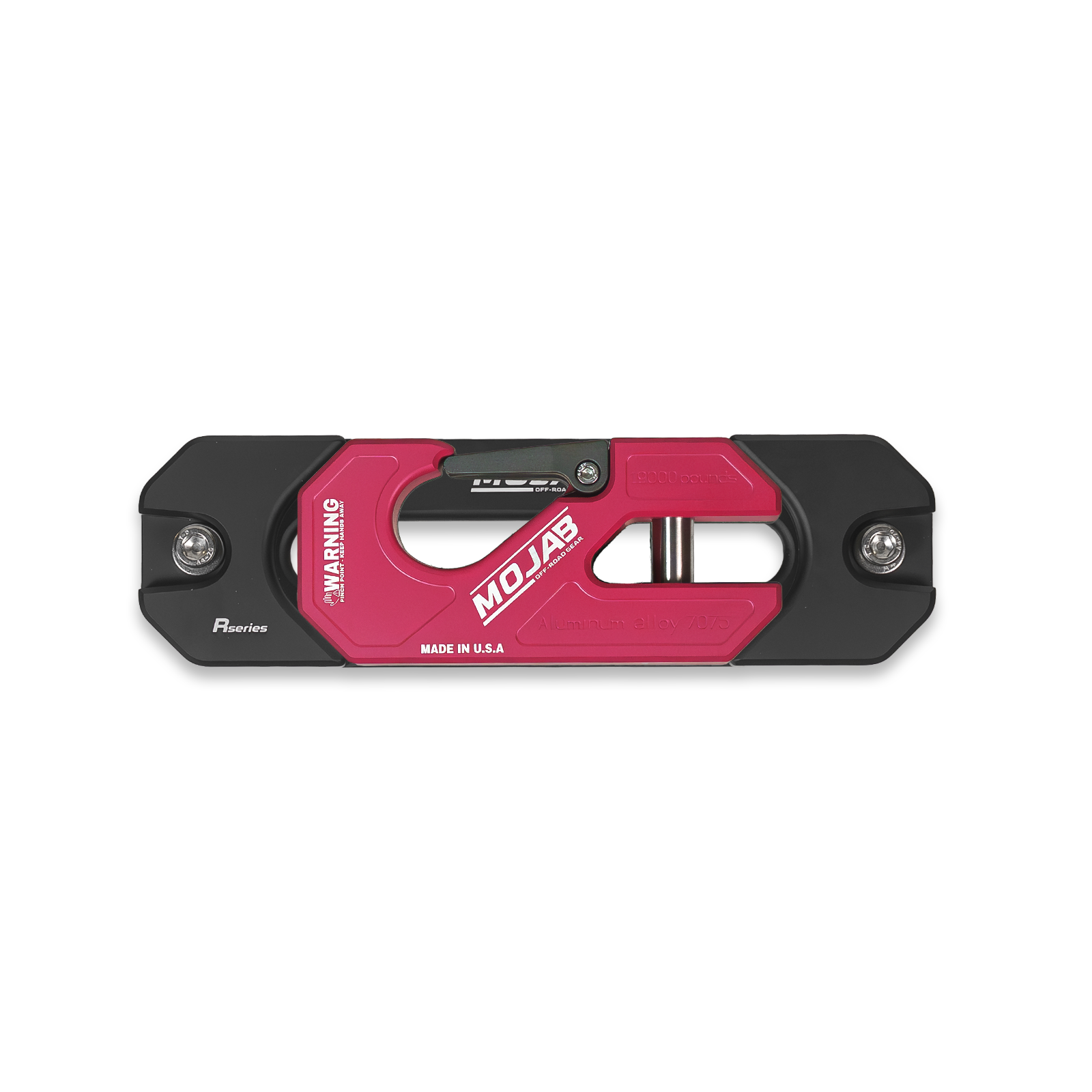 Aluminum Recessed Winch Shackle with Fairlead Kit.(LIFE TIME WARRANTY*) - Pink - Winch Shackle