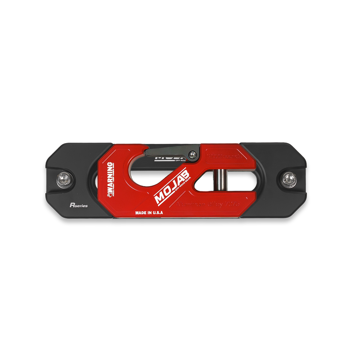 Aluminum Recessed Winch Shackle with Fairlead Kit.(LIFE TIME WARRANTY*) - Red - Winch Shackle