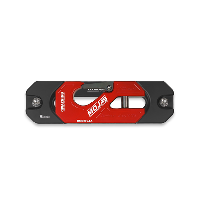 Aluminum Recessed Winch Shackle with Fairlead Kit.(LIFE TIME WARRANTY*) - Red - Winch Shackle