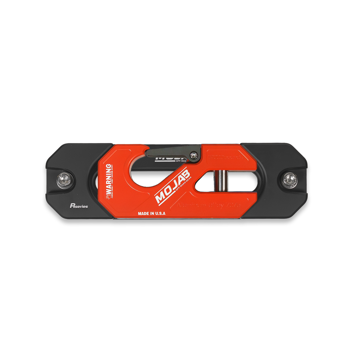 Aluminum Recessed Winch Shackle with Fairlead Kit.(LIFE TIME WARRANTY*) - Orange - Winch Shackle