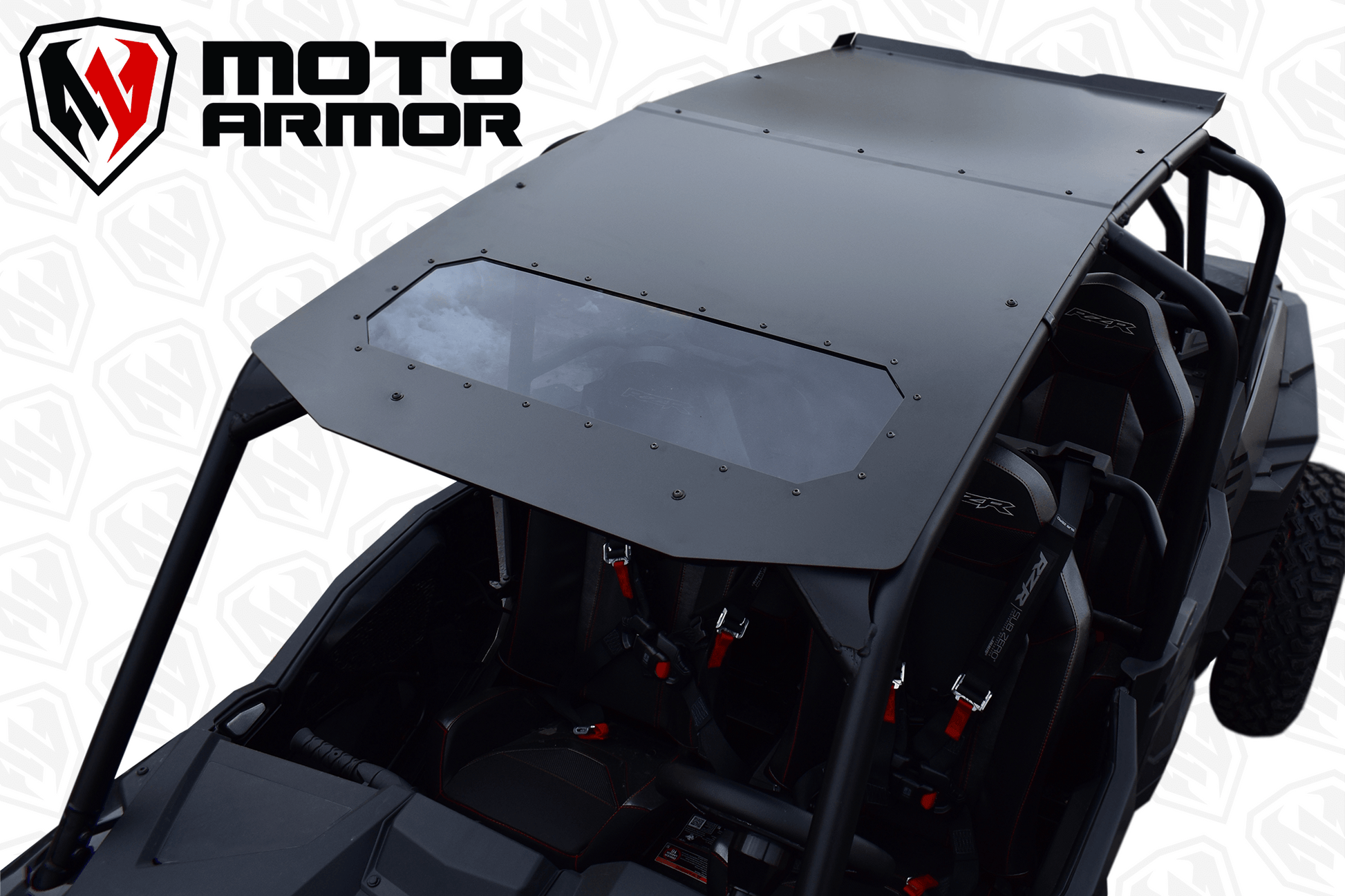 Aluminum Roof (With Sunroof) RZR Turbo S 4 Seat Black - Roof