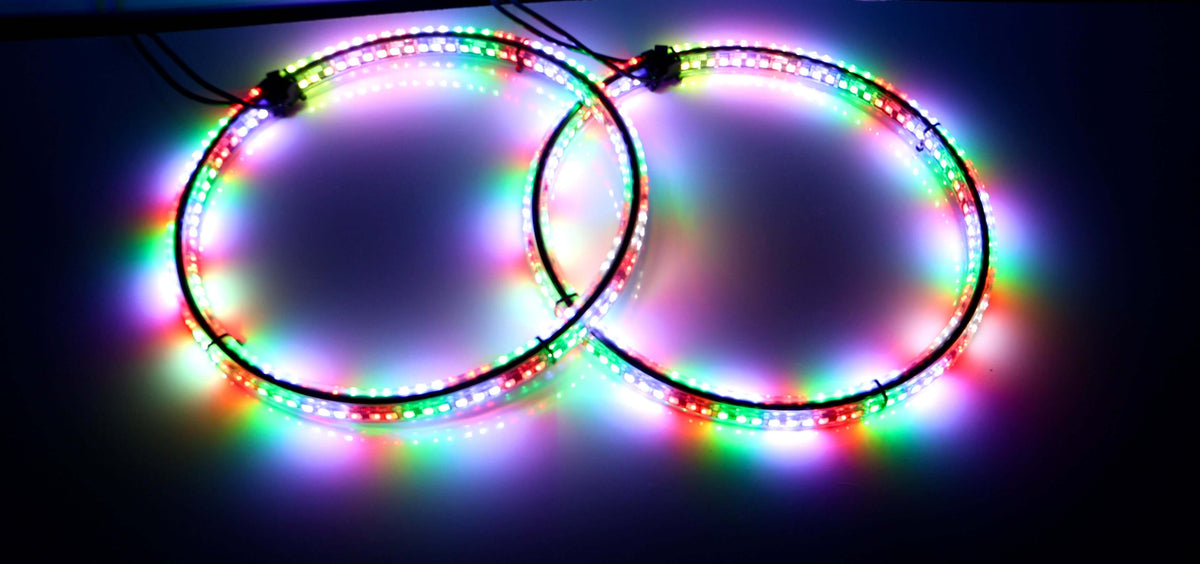 Apollo RGB Wheel Lights Kit - Set of 4 (Harness Included) - 15.5 - whip accessories