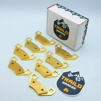 Arctic Cat Prowler 550 700 1000 2011-2017 HDX Brass Brake Pad Set - Vehicle Parts & Accessories