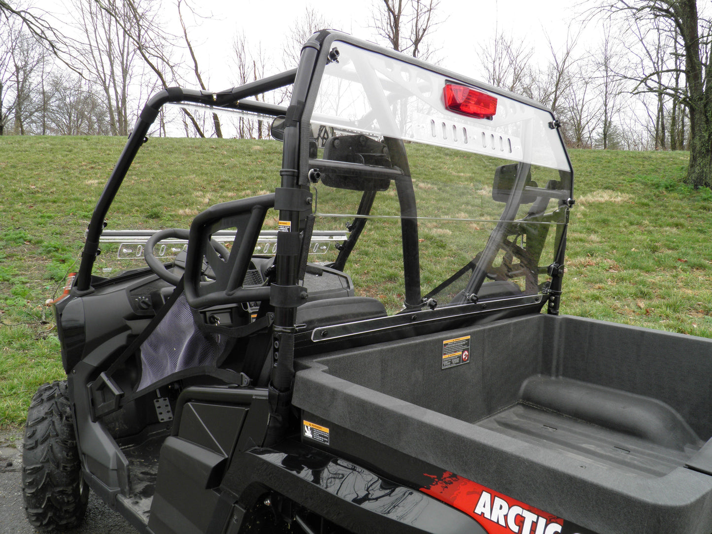 Arctic Cat Prowler 650/700 w/Square Bars - 1 Pc Lexan Back Panel - Windshields