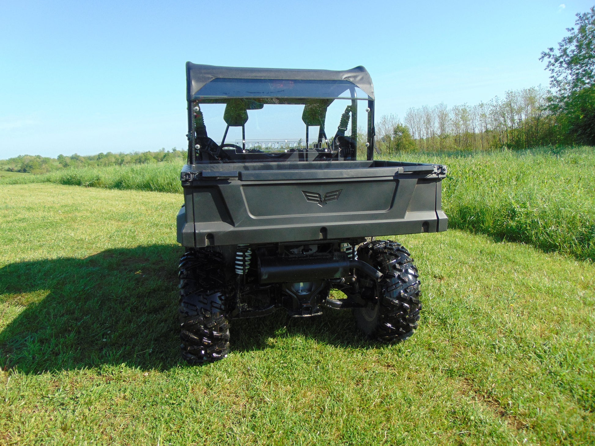 Arctic Cat Stampede - 1 Pc Lexan Back Panel w/Clamp and Vent Options - Windshields