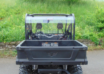 Arctic Cat Stampede - 1 Pc Lexan Back Panel w/Clamp and Vent Options - Windshields
