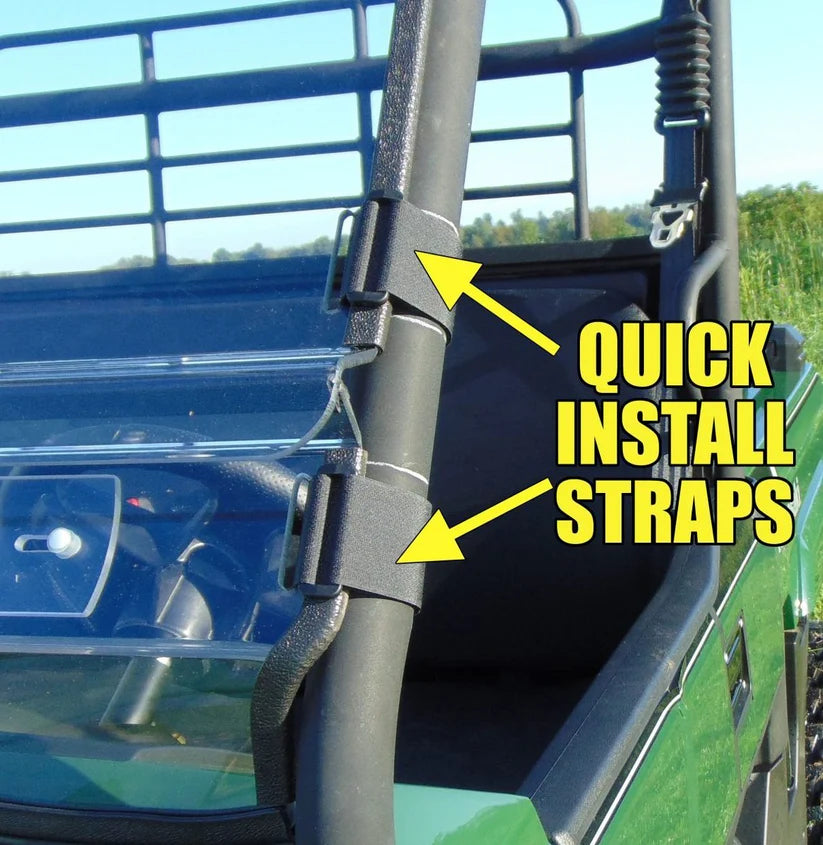 Arctic Cat Stampede - 1 Pc Windshield w/Hard Coat, Clamp, and Vent Options