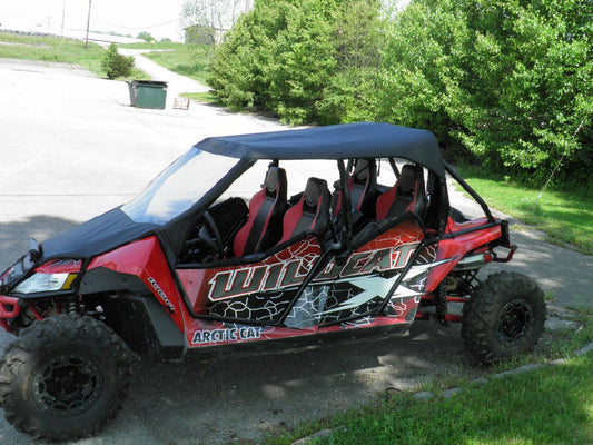 Arctic Cat Wildcat 4-Seater - Vinyl Windshield/Top Combo - Windshield and Roof