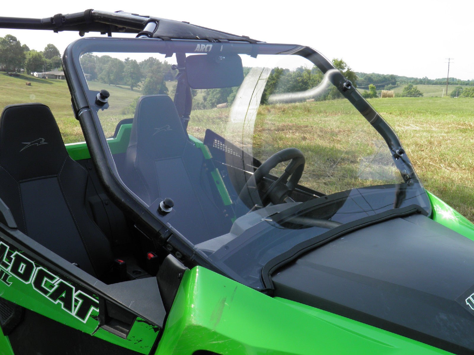 Arctic Cat Wildcat Trail - 1 Piece Scratch-Resistant Windshield - Windshields