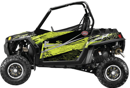 Trail Armor GenX Two Door Graphics Kit - 2013 RZR XP 900 Stealth Black Evasive Green