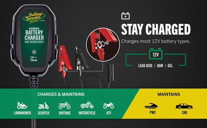 Battery Tender Junior 750mA 12V Battery Charger and Maintainer - Battery