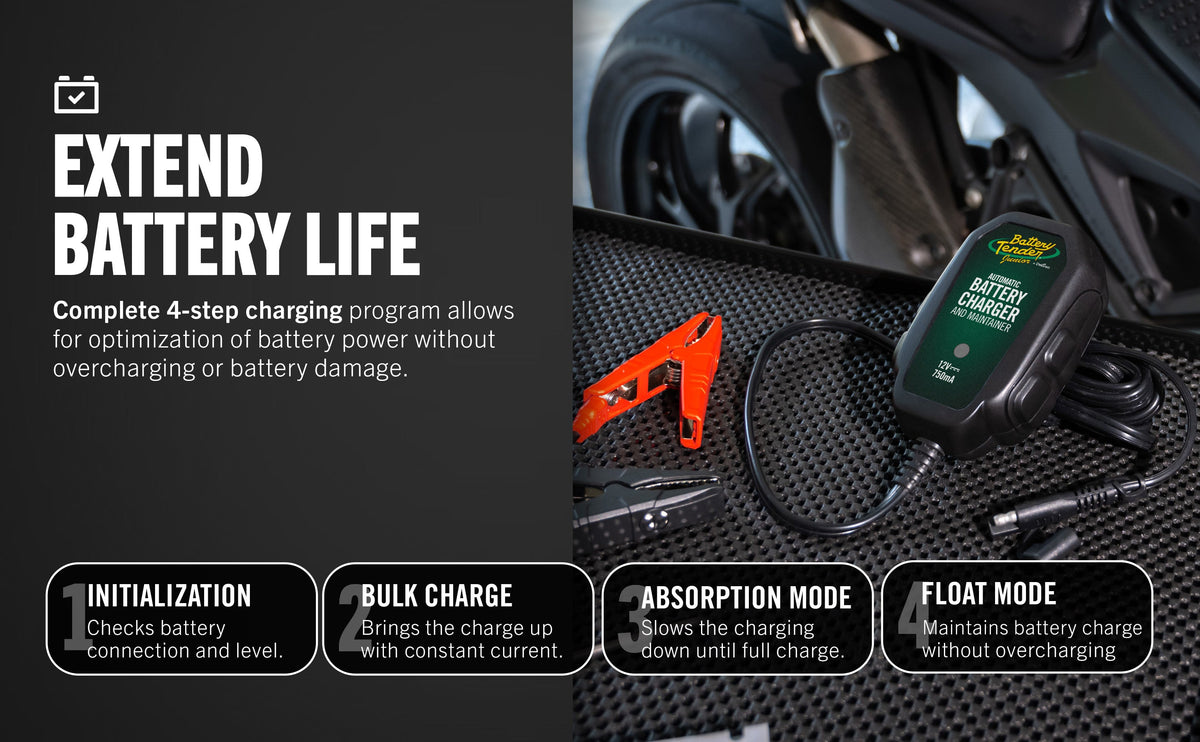 Battery Tender Junior 750mA 12V Battery Charger and Maintainer - Battery