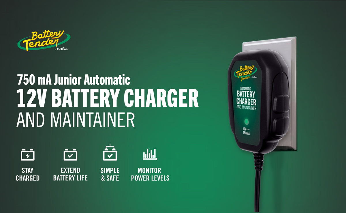 Battery Tender Junior 750mA 12V Battery Charger and Maintainer - Battery