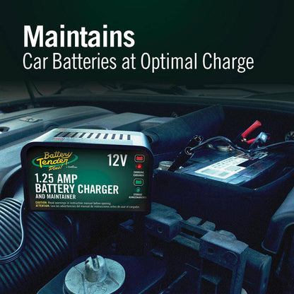 Battery Tender Plus 1.25 AMP 12V Battery Charger and Maintainer - Battery