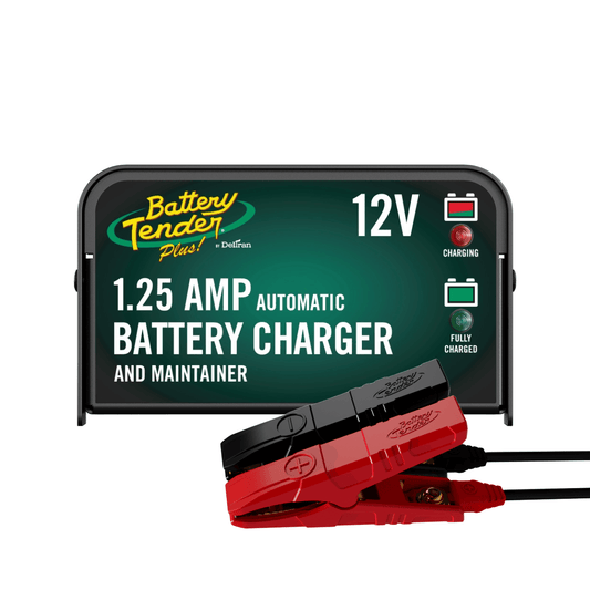 Battery Tender Plus 1.25 AMP 12V Battery Charger and Maintainer - Battery