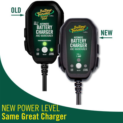 Battery Tender® Junior Multi-Chemistry 12V 1 Amp Battery Charger and Maintainer - Battery