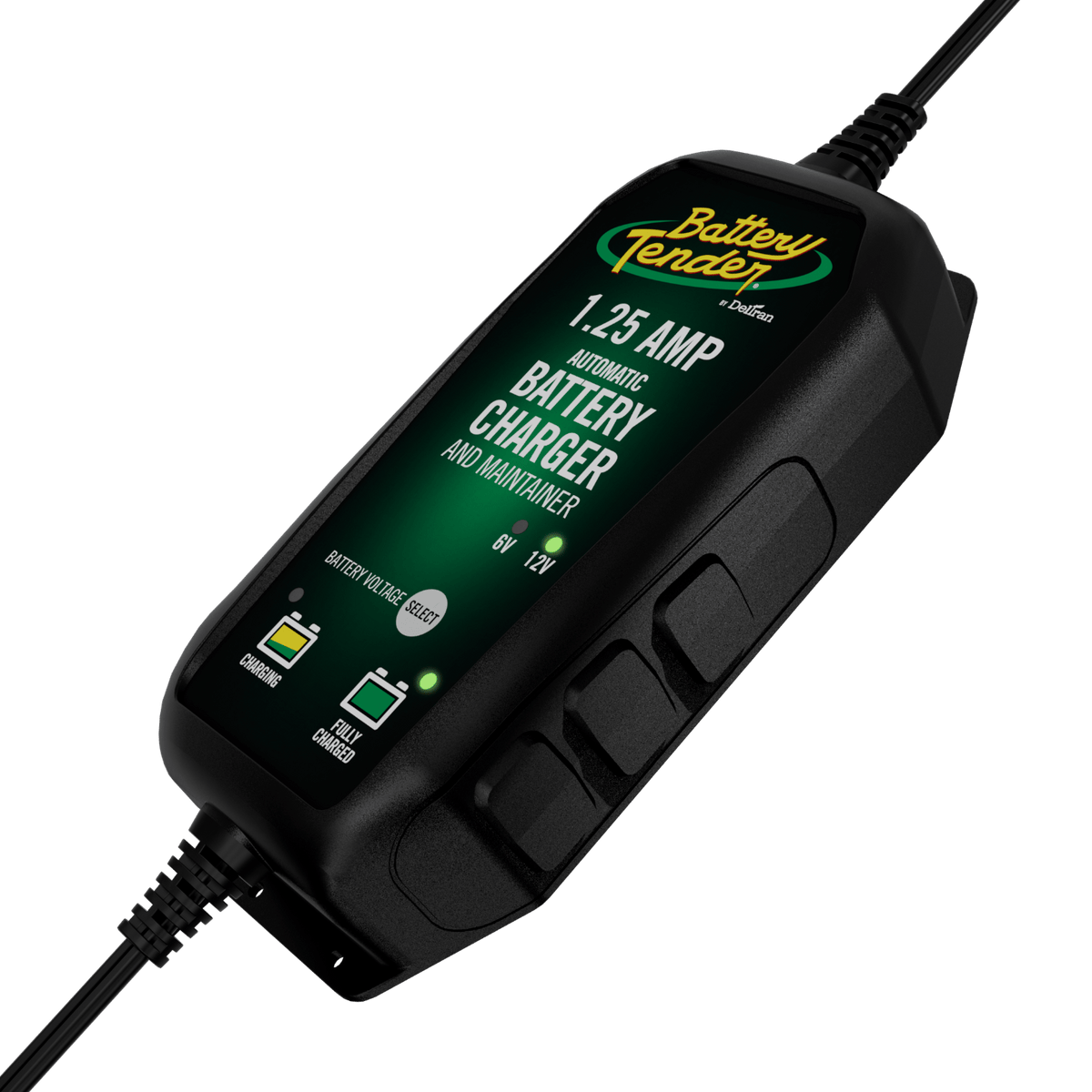 Battery Tender® Plus 1.25 AMP Selectable 12V / 6V Battery Charger and Maintainer - Battery